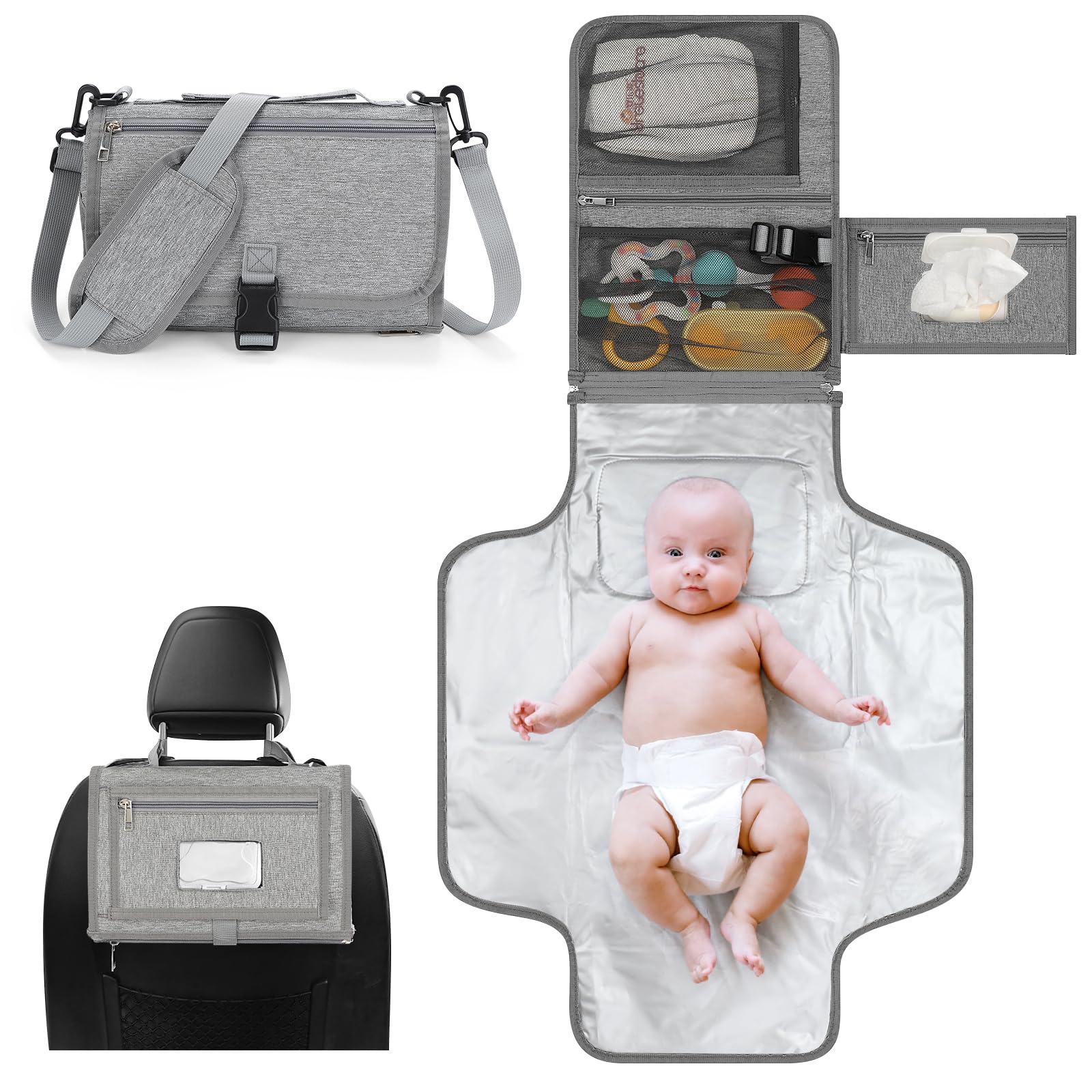 Portable Baby Changing Pad – Waterproof Travel Changing Mat
